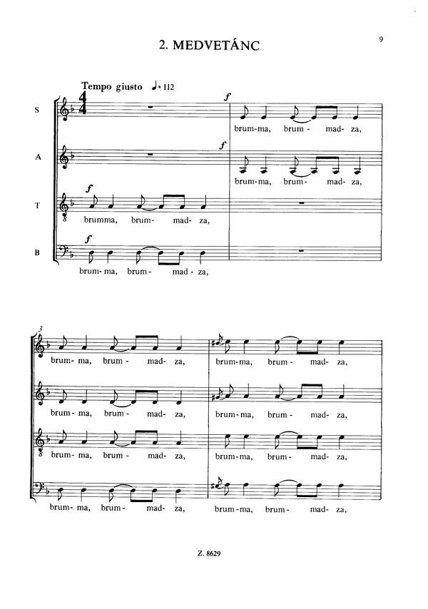 Two Choruses for mixed voices